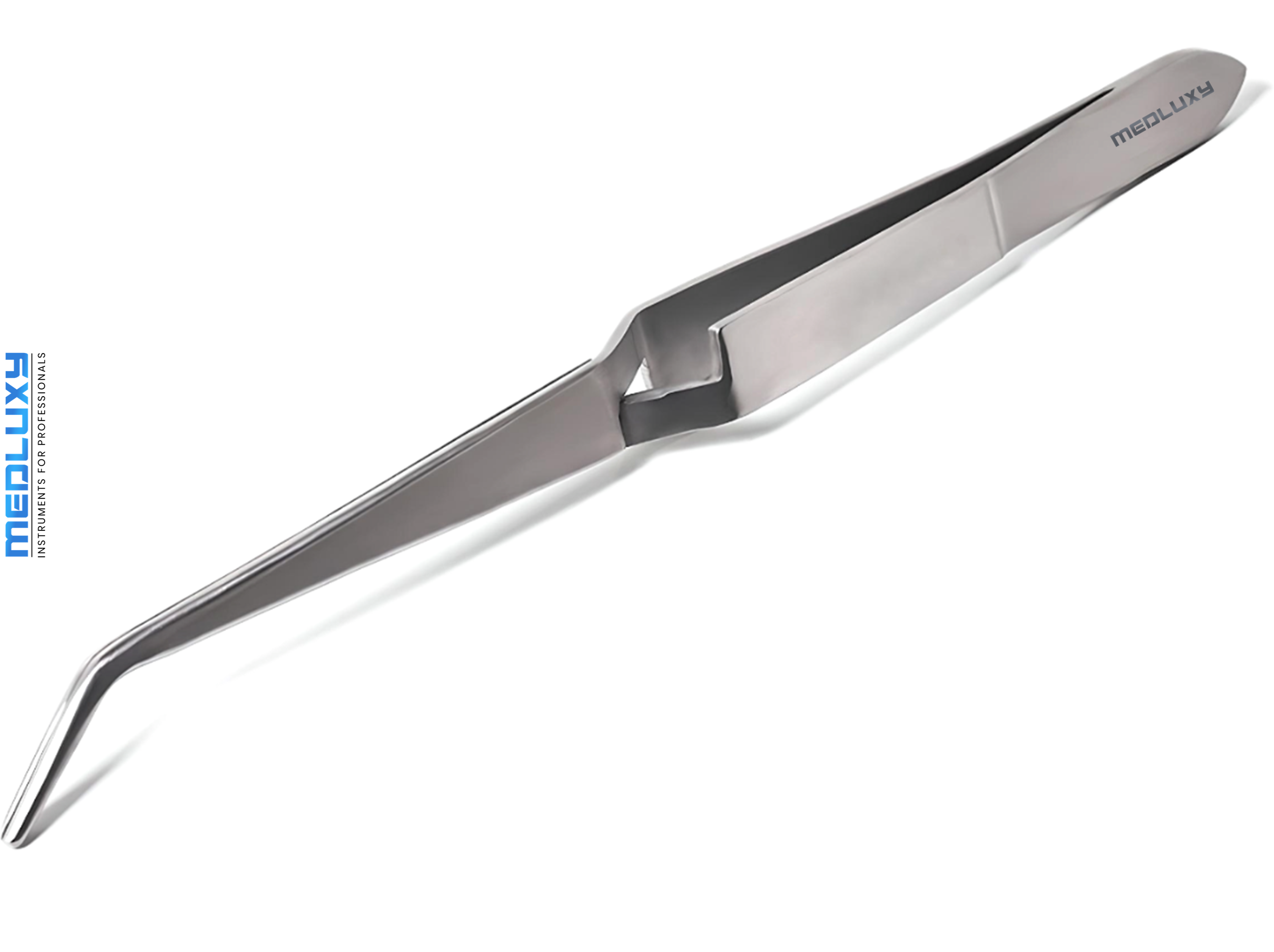 Medluxy Pro - Hobbypincet - 16 cm - Gekruist -Klem pincet- Gebogen fijne punt